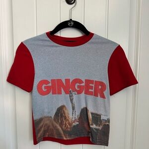 Ginger Graphic T-Shirt - Red and Gray